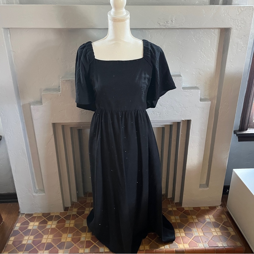 A New Day Black Tie Back Maxi Dress